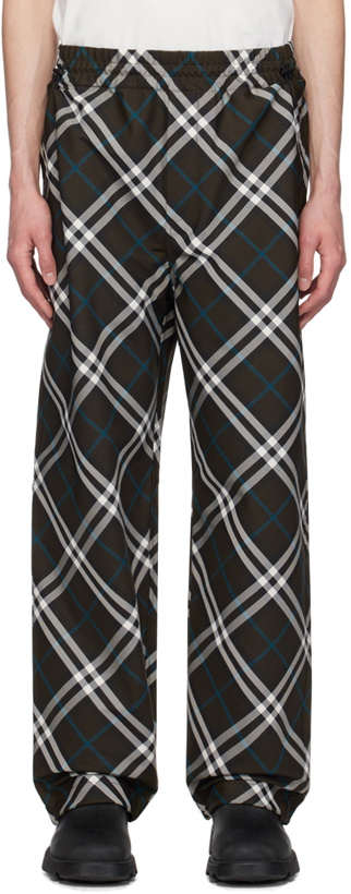 Photo: Burberry Khaki Check Track Pants