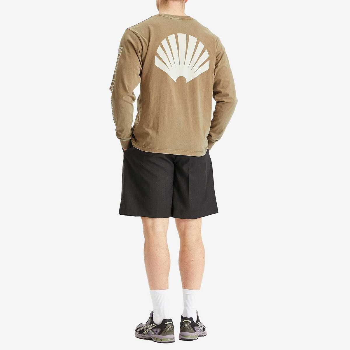 New Amsterdam Surf Association Men's Logo Long Sleeve T-Shirt in Seneca Rock