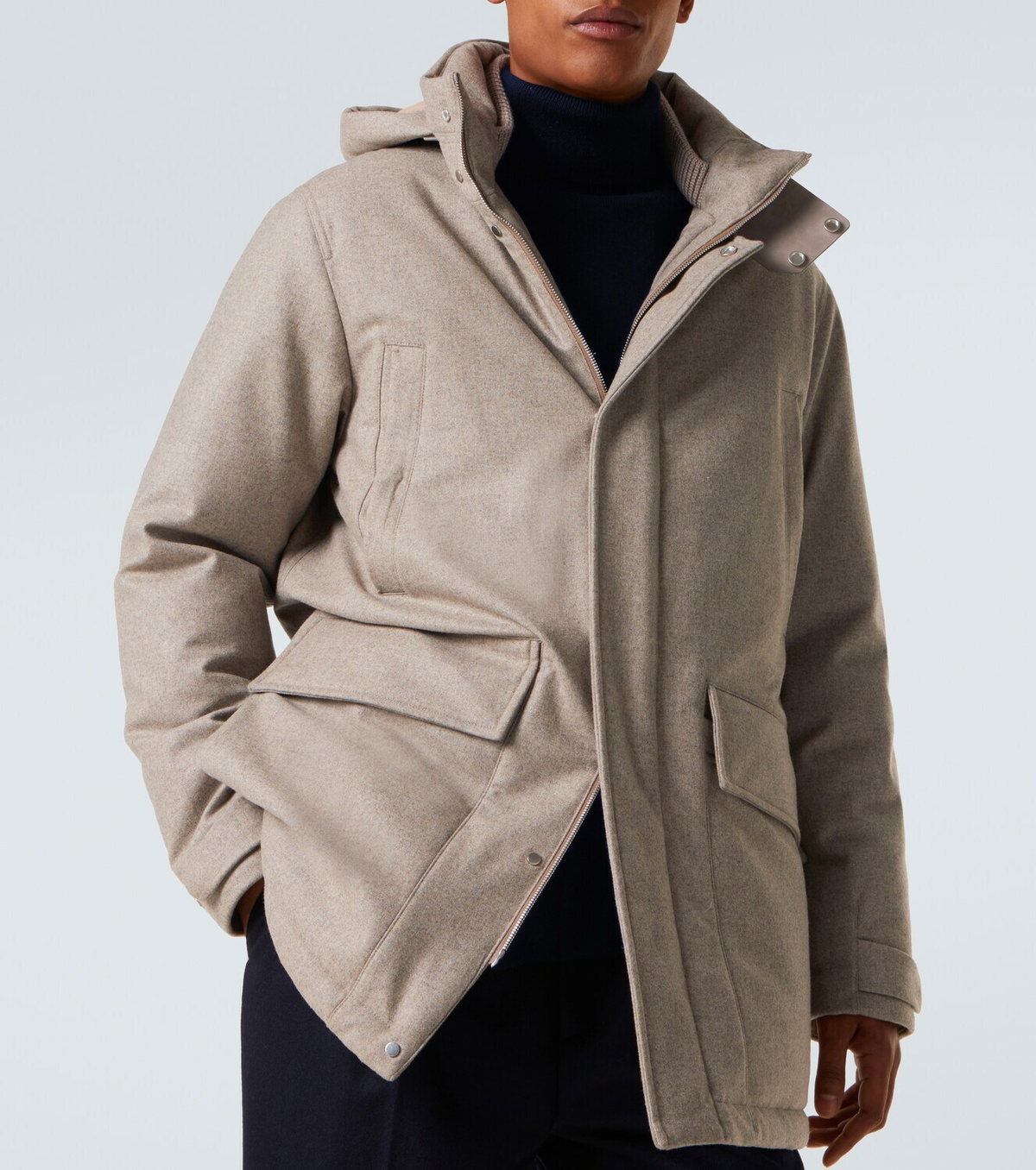 Zegna Technical wool down jacket