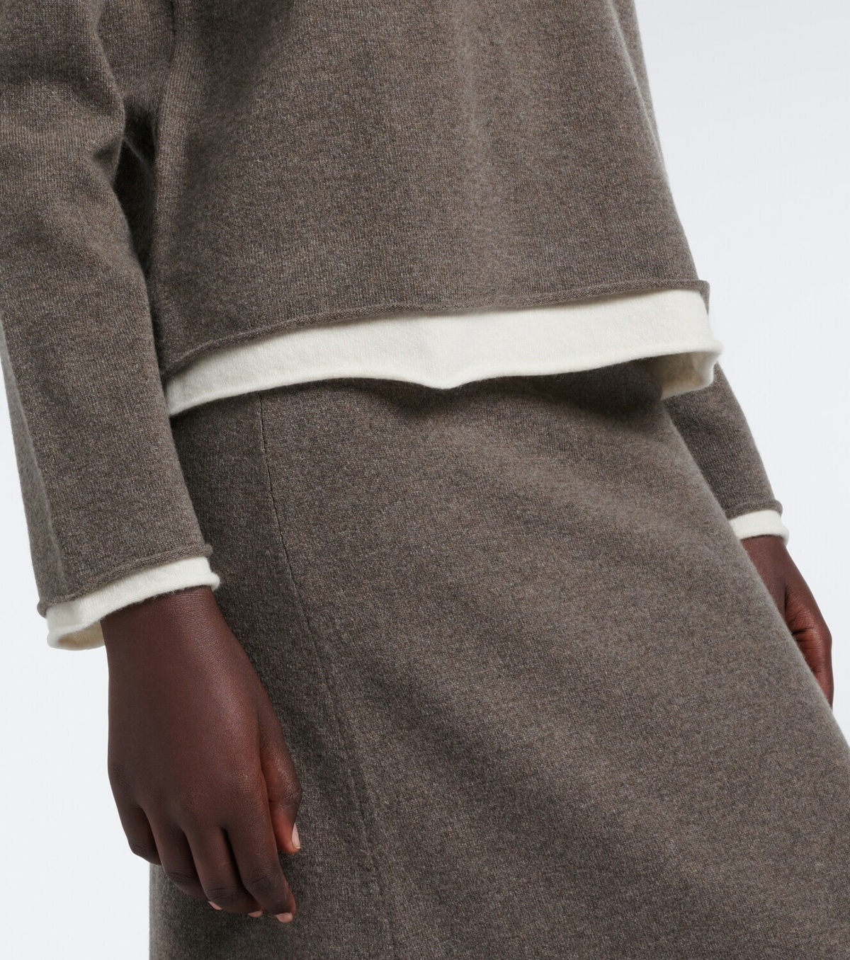 Arch4 Finley layered cashmere sweater