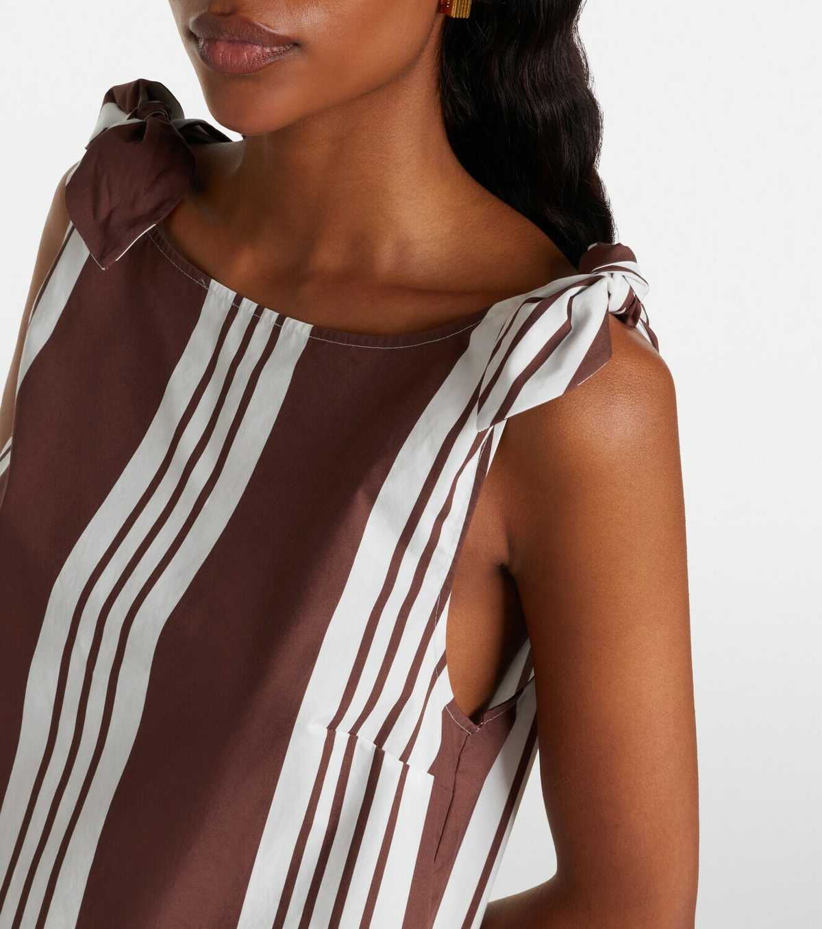 Posse Rosie striped cotton minidress