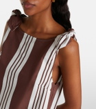 Posse Rosie striped cotton minidress