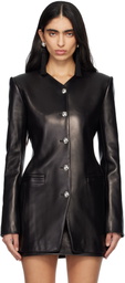KHAITE Black Naran Leather Jacket
