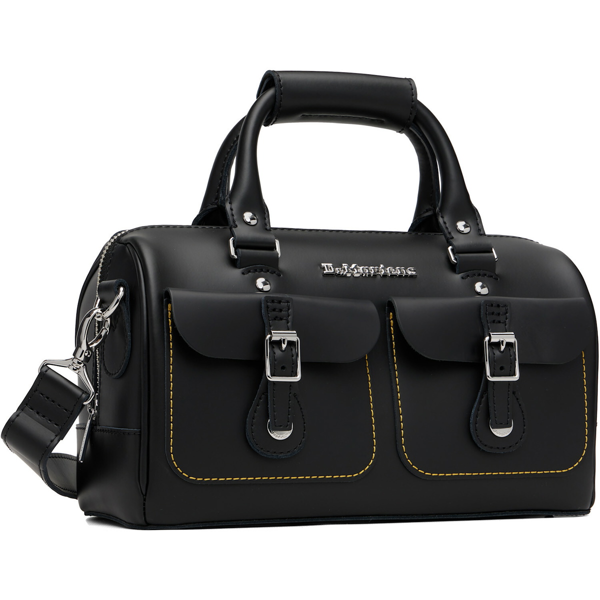 Dr. Martens Black Kieve Leather Top Handle Bag