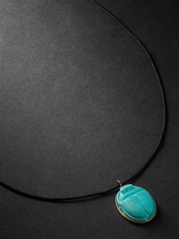 Photo: Jacquie Aiche - Gold, Turquoise and Cord Necklace