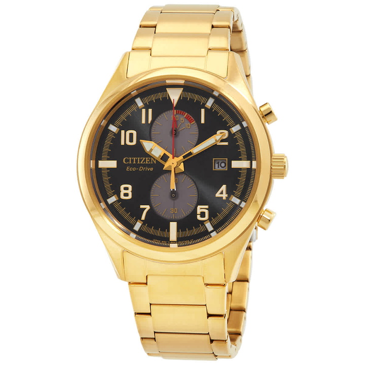 Photo: Citizen Chronograph Eco-Drive Anthracite Dial Mens Watch CA7022-87E