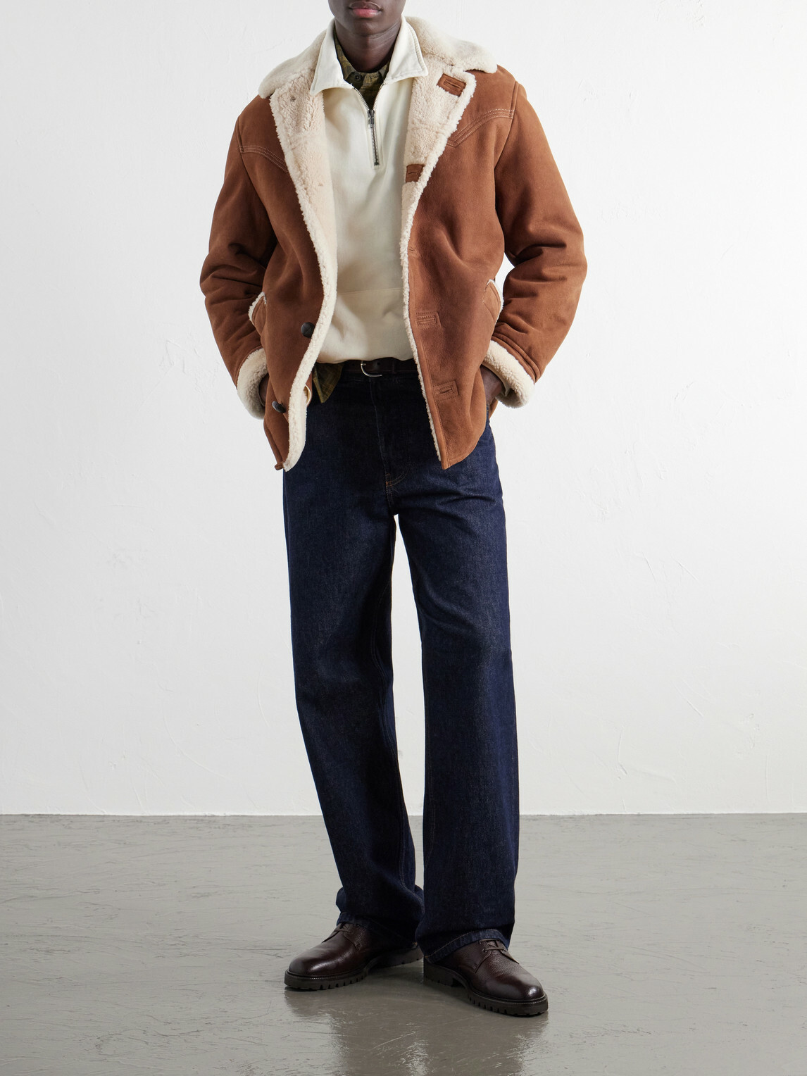 Fortela - Shearling Jacket - Brown