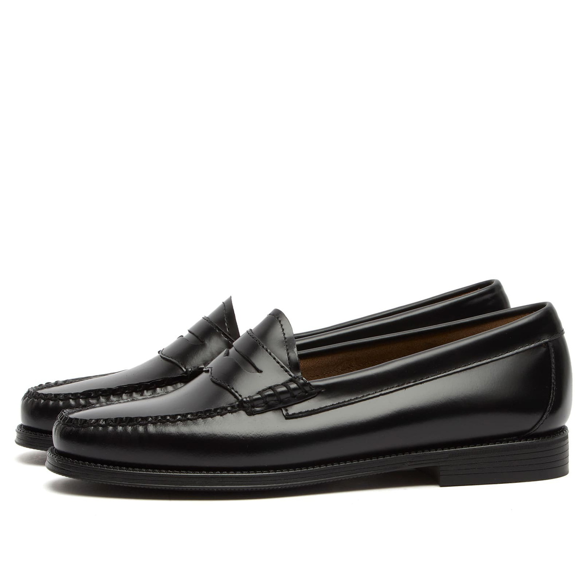 Bass Weejuns Women's Weejun II Penny Loafer in Black Leather