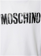 MOSCHINO - Logo Print Organic Cotton Sweatshirt