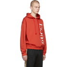 Gucci Red Logo Hoodie