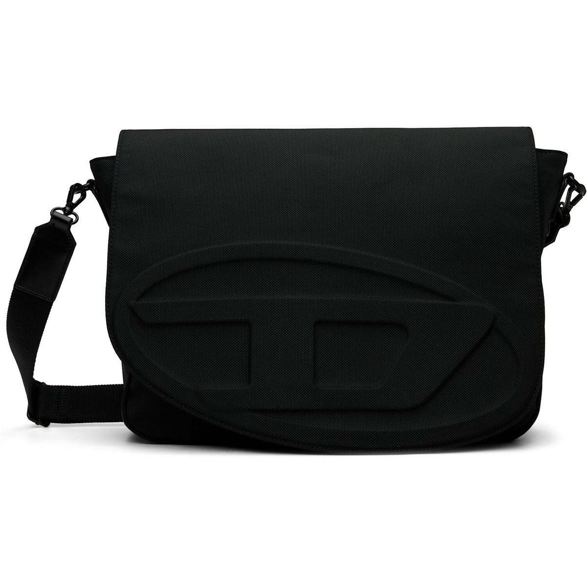 Diesel Black 1dr Messenger Bag