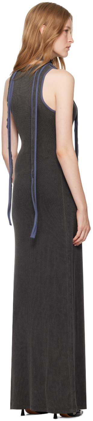 Y/Project Gray Multiscarf Maxi Dress