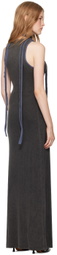 Y/Project Gray Multiscarf Maxi Dress