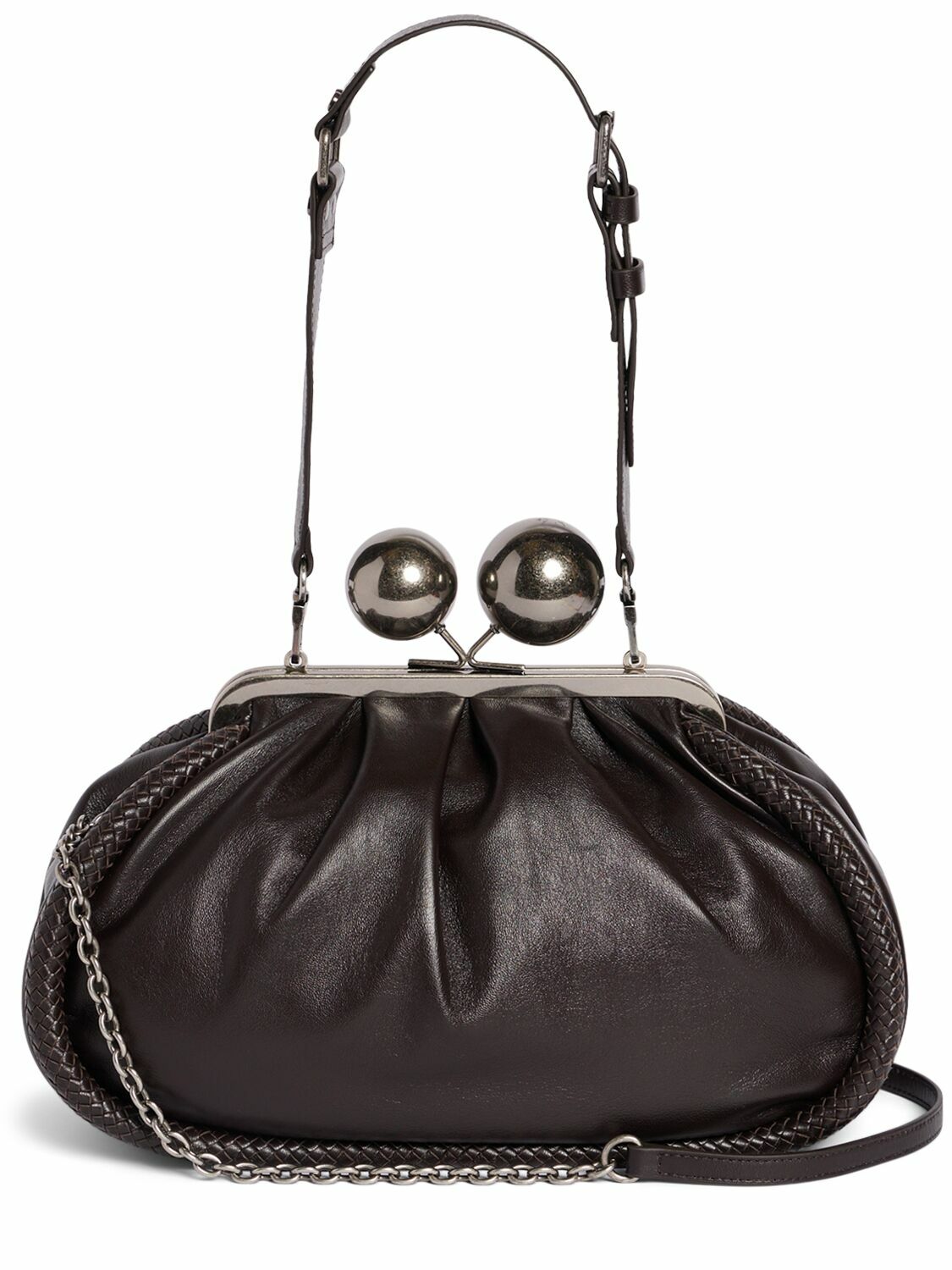 アウトレット★Weekend Max Mara★sala レザークラッチバッグ WEEKEND MAX MARA Sala Leather Clutch Weekend Max Mara
