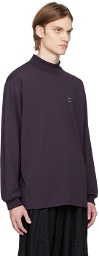 NEEDLES Purple Mock Neck Long Sleeve T-Shirt
