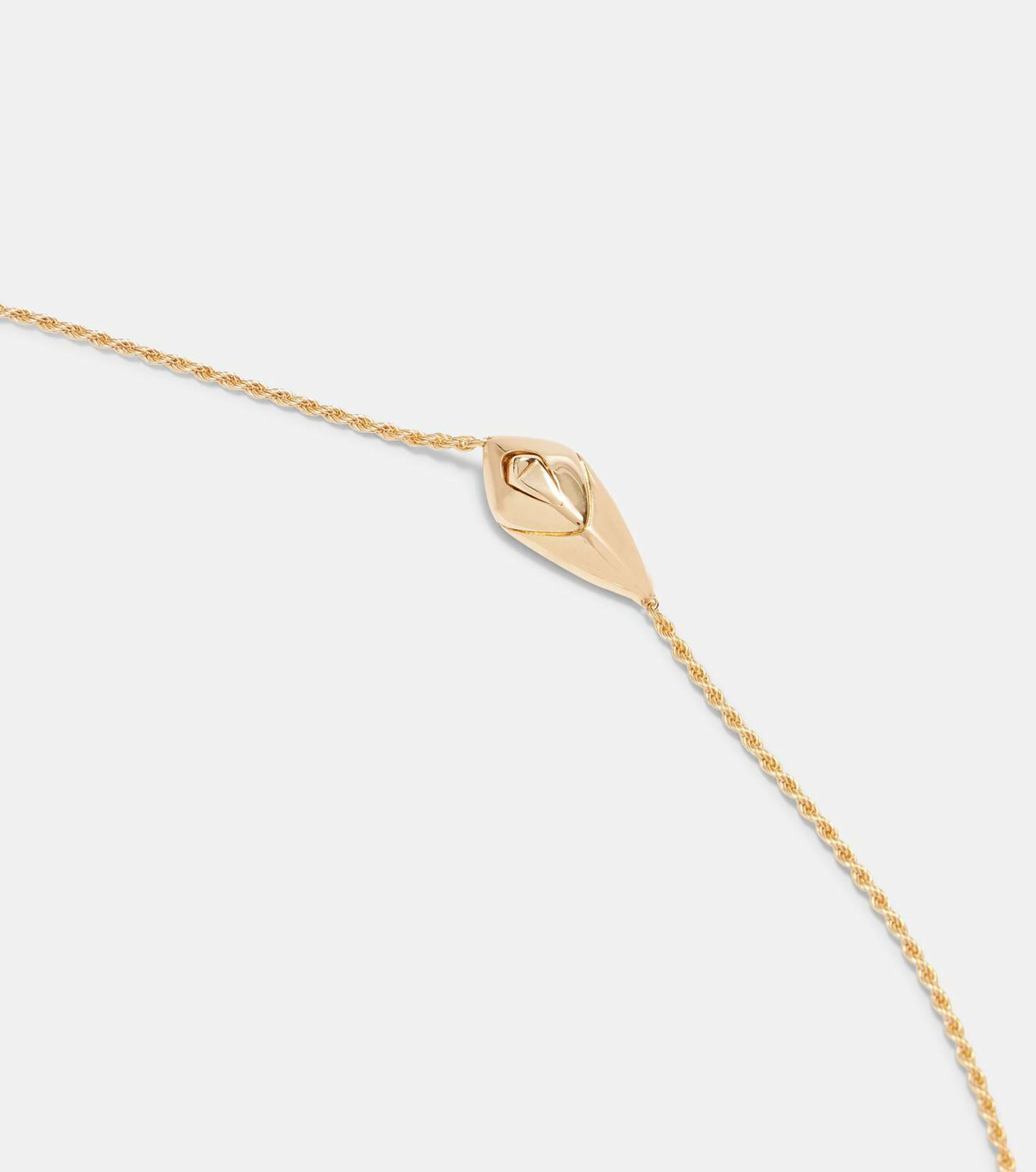 Bottega Veneta Rana embellished gold-plated necklace