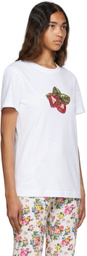 Sportmax White Strawberry Zurlo T-Shirt