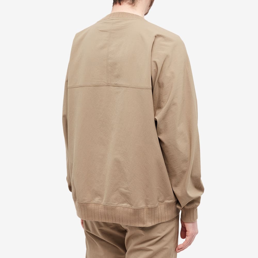 Nanamica Men's ALPHADRY Crew Sweat in Taupe Nanamica