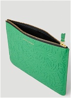 Embossed Forest Pouch Bag in Green