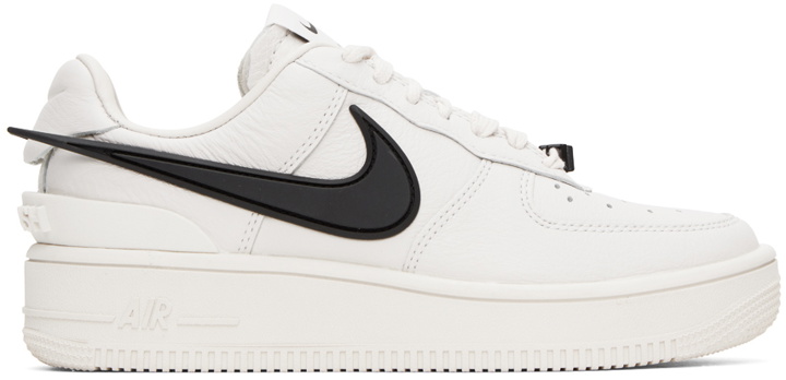 Photo: Nike White AMBUSH Edition Air Force 1 Low SP Sneakers