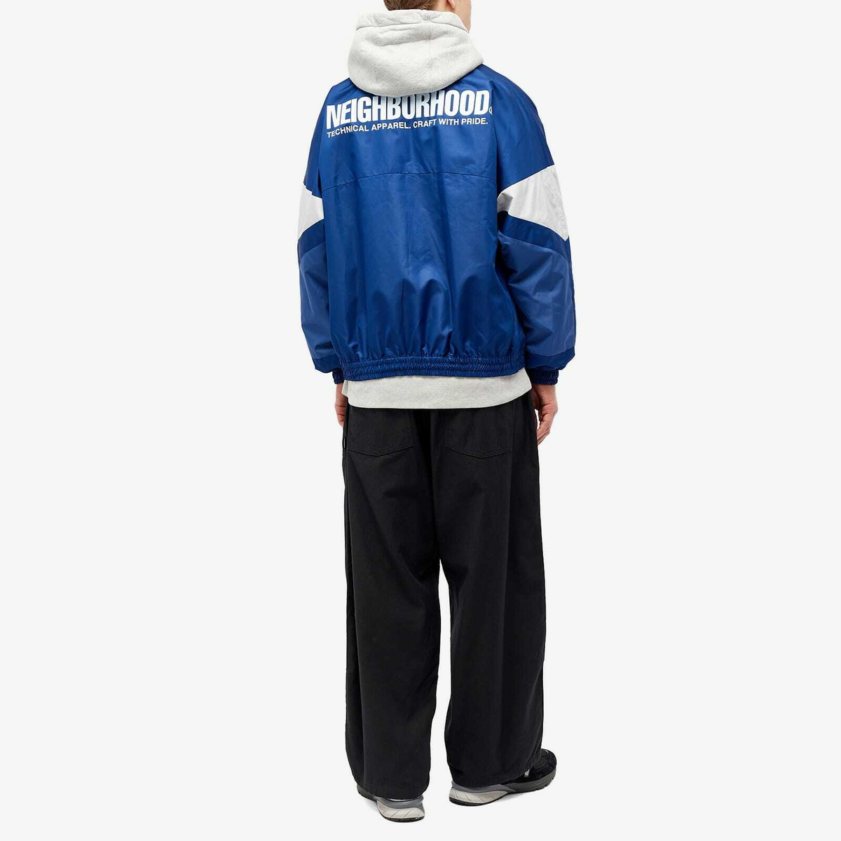 Neighborhood Men's Track Bicolour Jacket in Navy Neighborhood