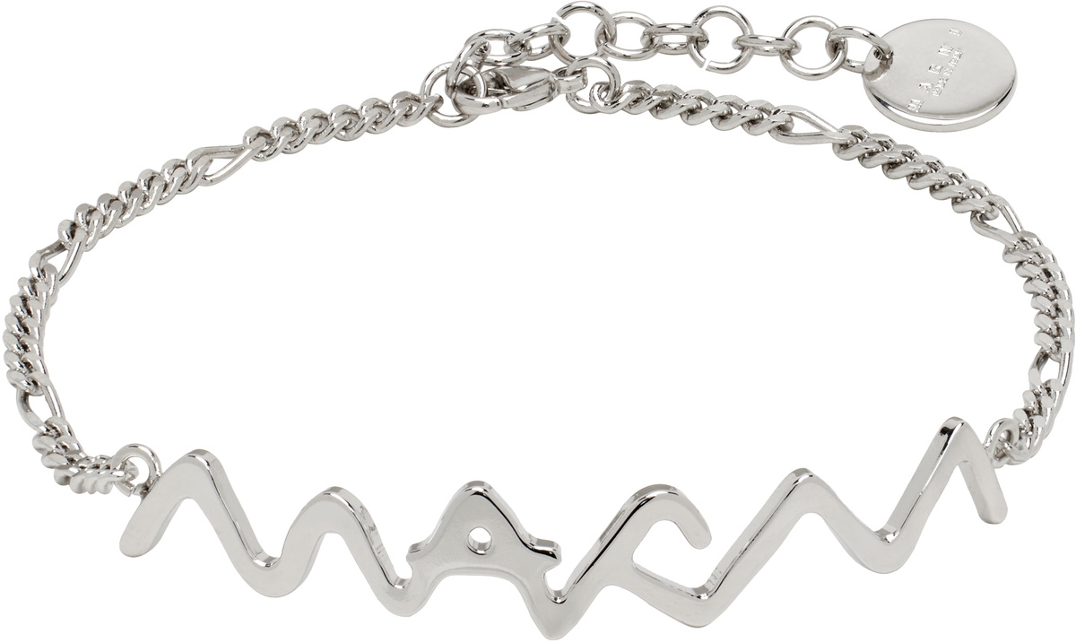 Marni Silver 'Marni' Symbol Bracelet Marni Marni Silver 'Marni' Symbol Bracelet Marni