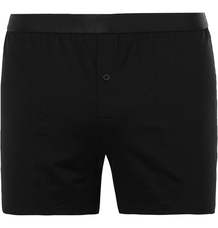Photo: CDLP - Stretch-Lyocell Boxer Shorts - Black
