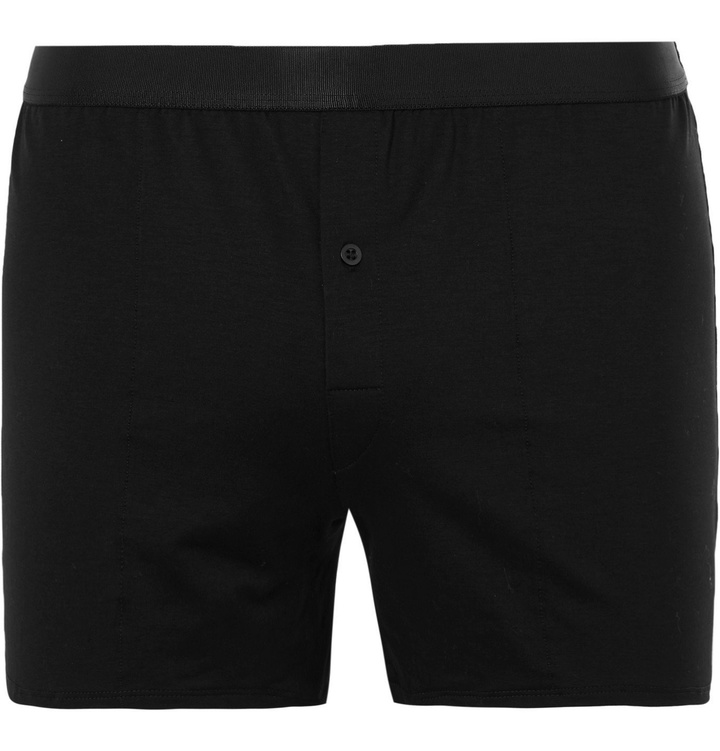 Photo: CDLP - Stretch-Lyocell Boxer Shorts - Black