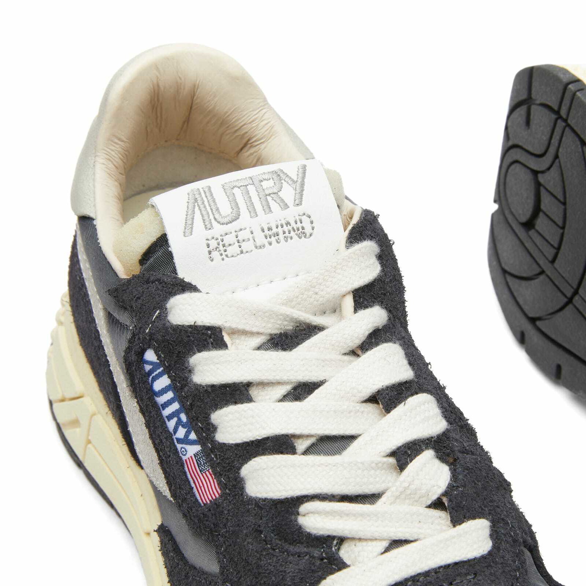 Autry Women's Whirlwind Low Runner Sneakers in Black Autry