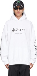 Balenciaga White Sony Playstation Edition Boxy Hoodie