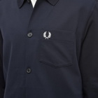 Fred Perry Men's Pique Panel Shirt in Navy
