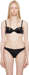 Fleur du Mal Black Seamless Luxe Balconette Bra
