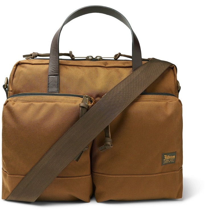 Photo: Filson - Dryden Leather-Trimmed Nylon Briefcase - Men - Tan