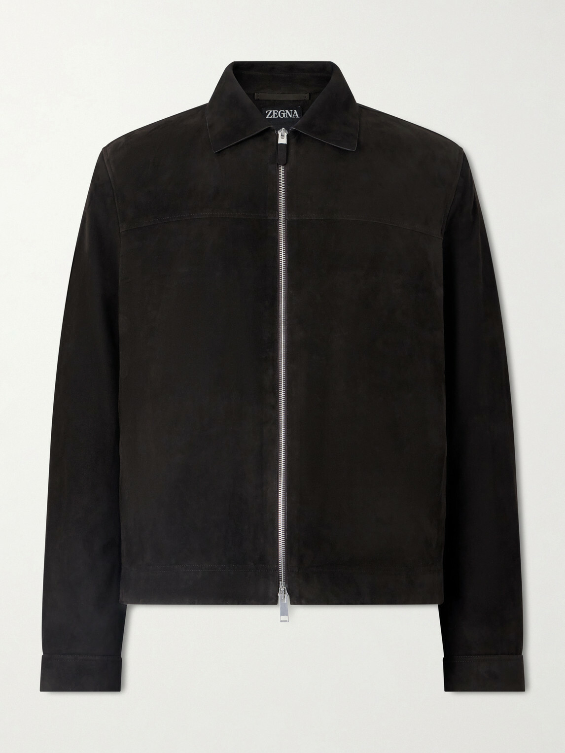 Zegna - Suede Blouson Jacket - Brown