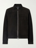 Zegna - Suede Blouson Jacket - Brown