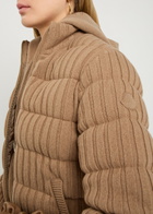 Moncler Padded Wool and Cashmere-blend Jacket Cream