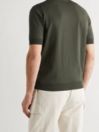 THOM SWEENEY - Ice Cotton Polo Shirt - Green