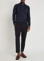 Raith Quarter-zip Knit Jumper Navy