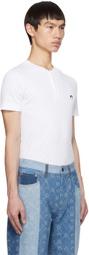Marine Serre White Button Up Henley