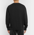 McQ Alexander McQueen - Printed Flocked Loopback Cotton-Jersey Sweatshirt - Men - Black