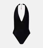 Saint Laurent Cassandre halterneck swimsuit