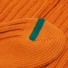 RoToTo Chunky Ribbed Crew Sock in Orange Peel