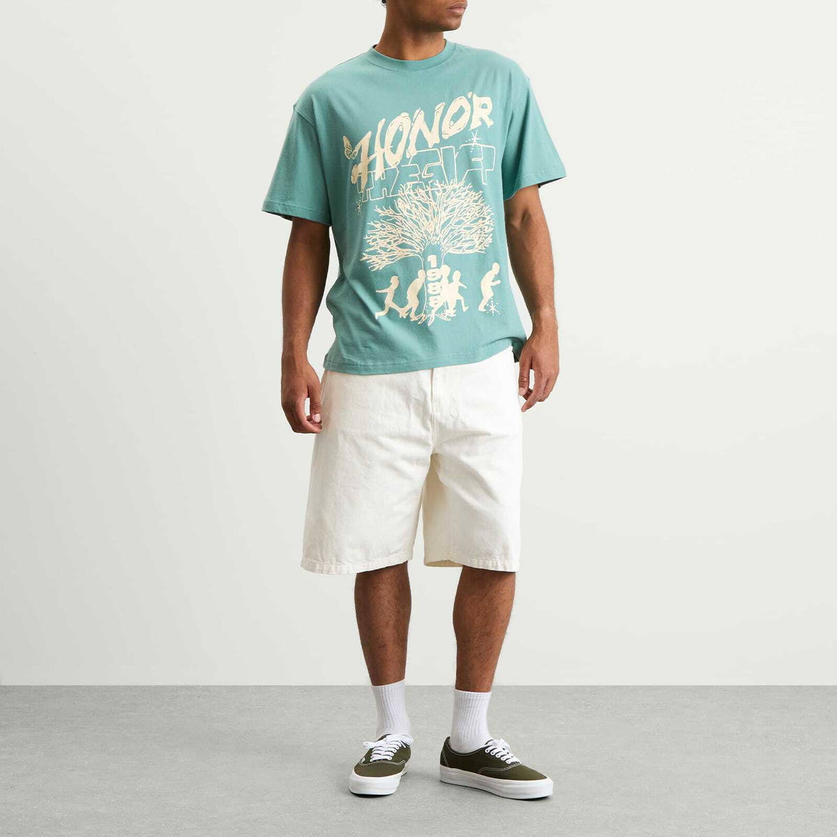 Honor the Gift Men's Family Tree T-Shirt in Green