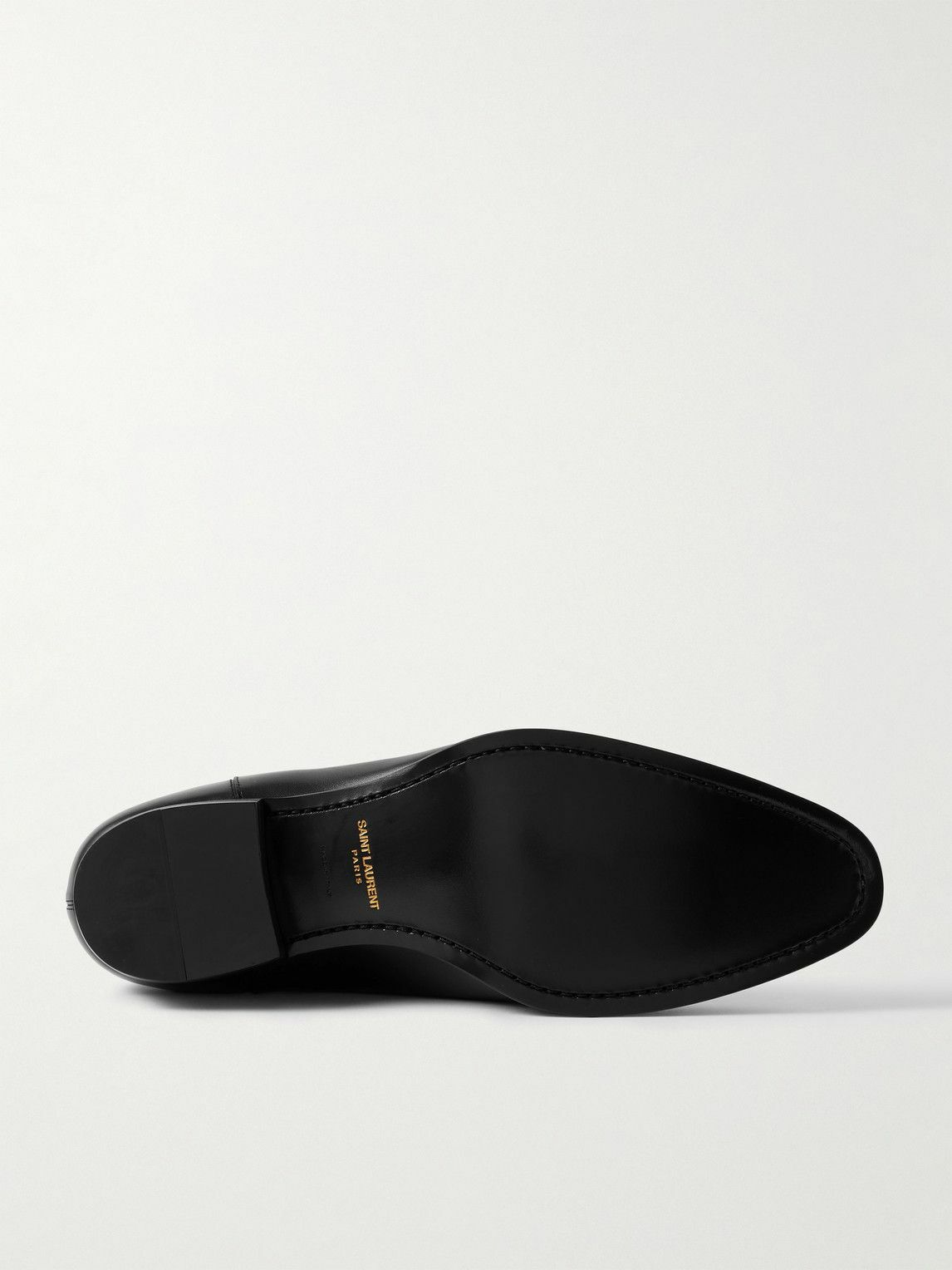 SAINT LAURENT - Wyatt Leather Chelsea Boots - Black