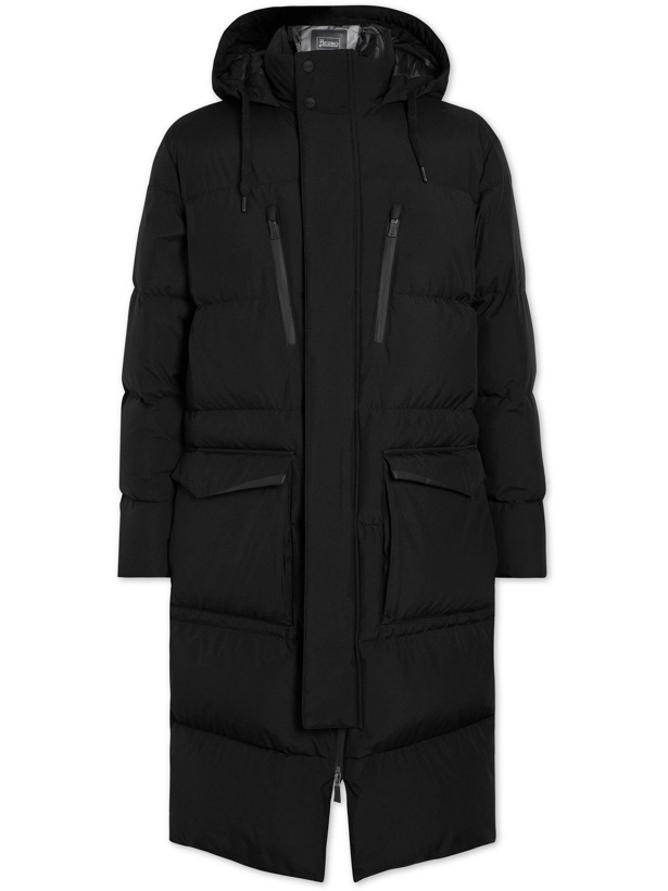 Photo: Herno Laminar - Quilted GORE-TEX INFINIUM WINDSTOPPER Hooded Down Parka - Black