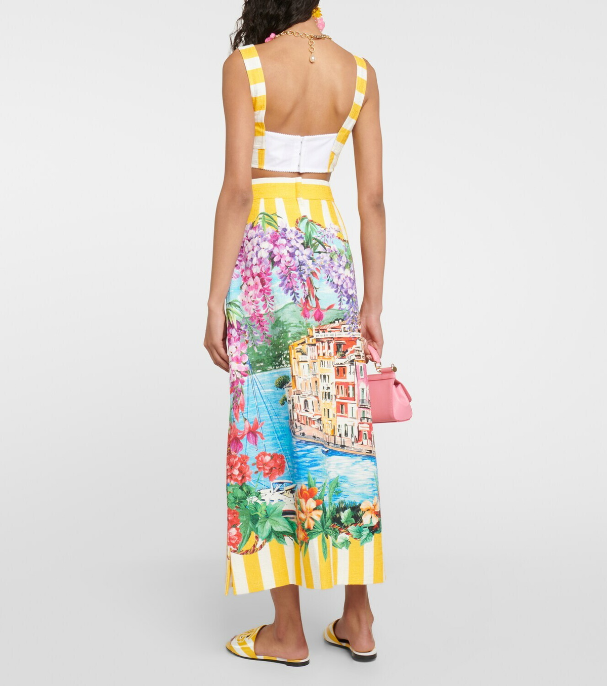 【DOLCE&GABBANA】ポピー プリント ポプリン トップ プリのウィメンズ フラワープリント ポプリン トップ