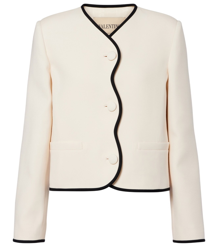 Photo: Valentino Crepe Couture scalloped jacket