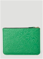 Embossed Forest Pouch Bag in Green