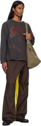 SC103 SSENSE Exclusive Brown & Yellow Prize Trousers