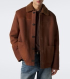Arma Rickson shearling-trimmed leather jacket
